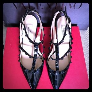 Valentino Garavani Rockstud Patent Pumps Size 38